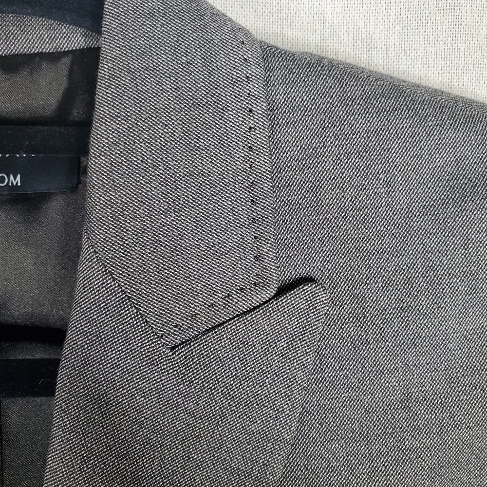 ♤♤ Elie Tahari for Nordstrom Gray Single Button Lined Blazer Size 6